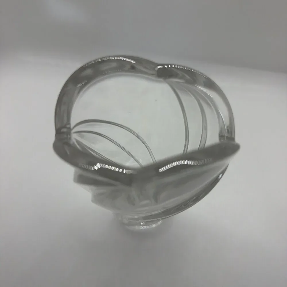 vintage lenox heavy crystal vase arctic bloom 8